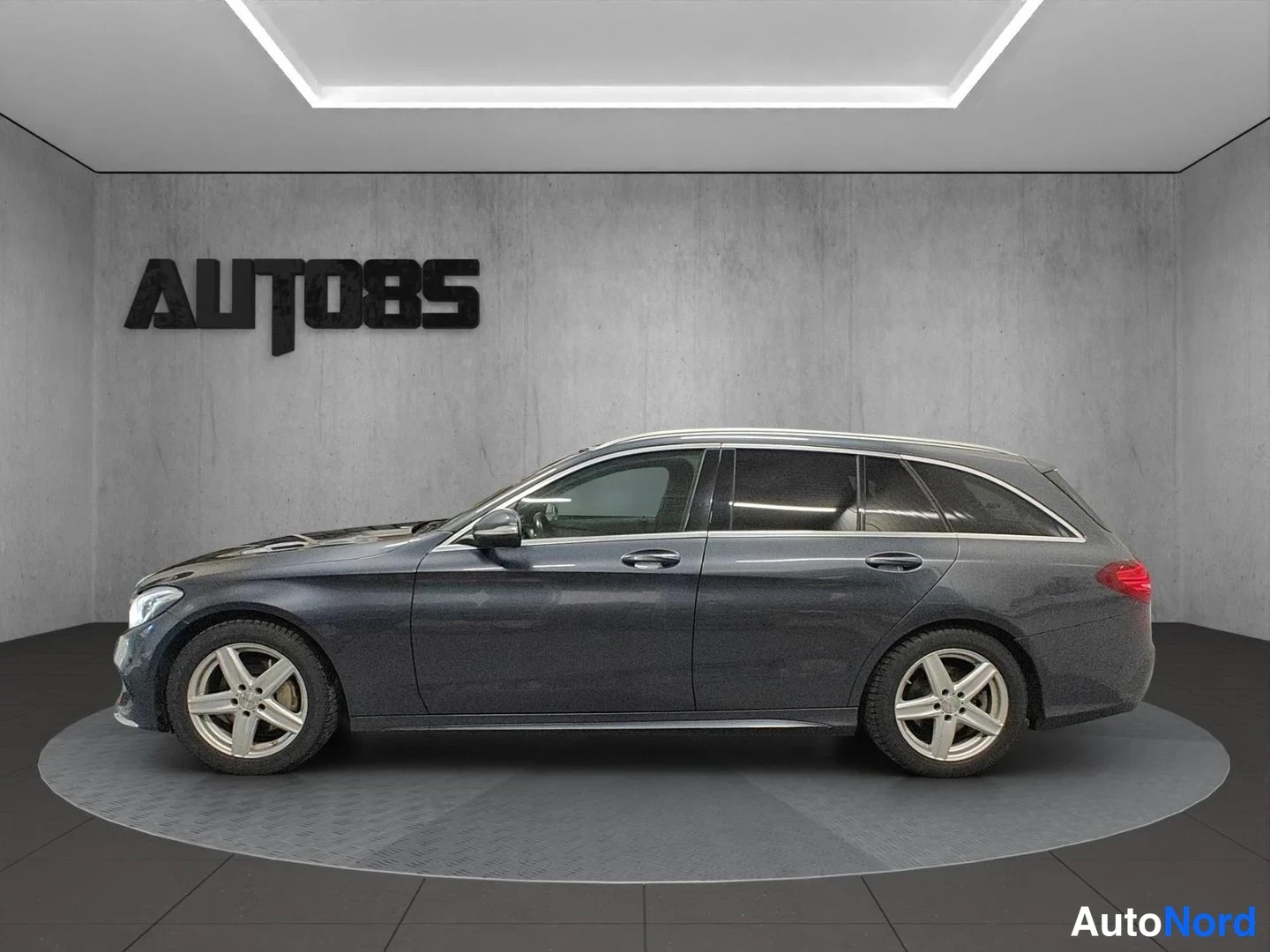 Harmaa Mercedes-Benz C 220 BlueTEC 2015, sivulta, kuva 5