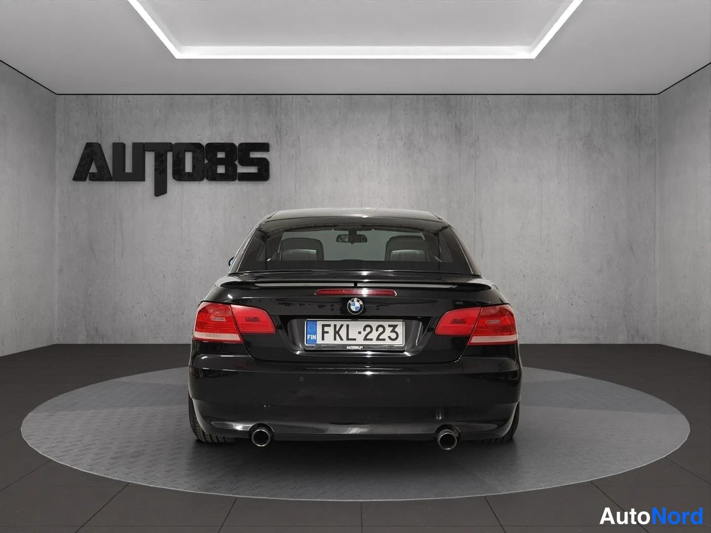 Musta BMW 335i 2007, takaa, kuva 14