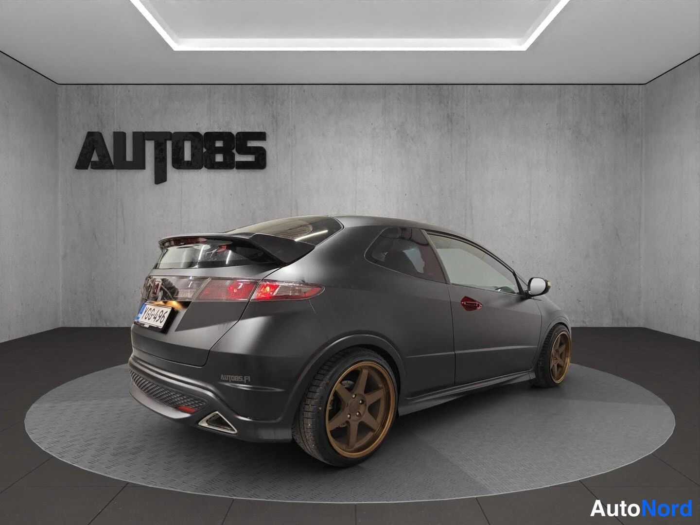 Punainen Honda Civic Type-R 2007, takaviisto, kuva 13