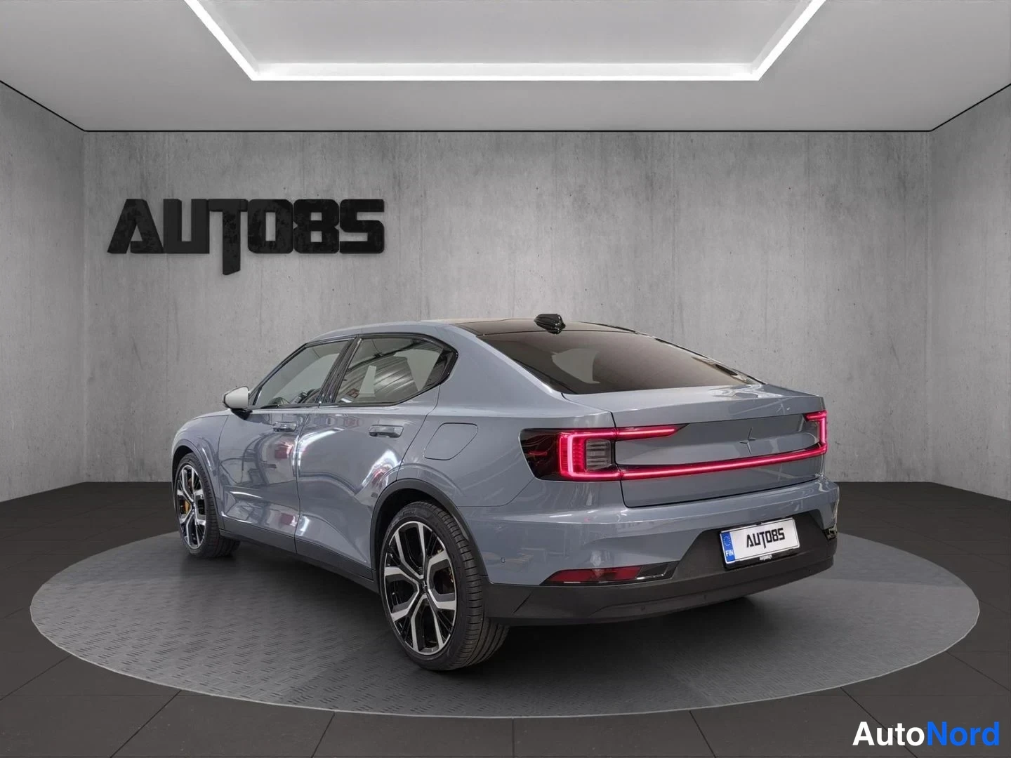 Harmaa Polestar 2 2021, takaviisto, kuva 7