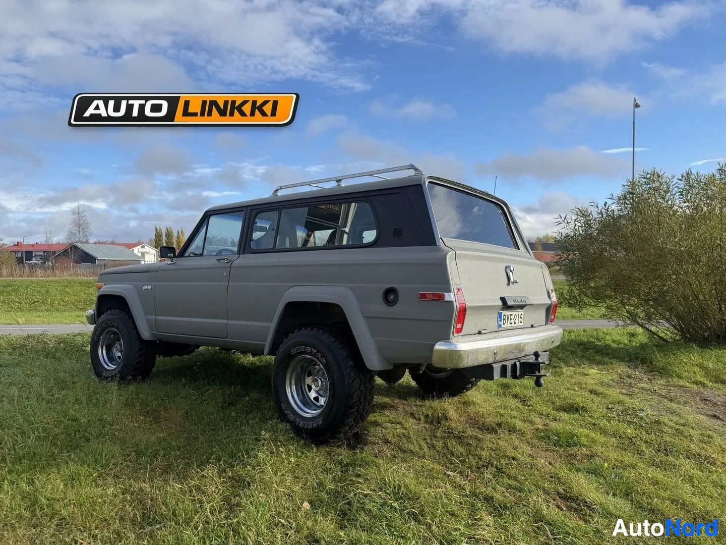 Harmaa Jeep Cherokee 1982, takaviisto, kuva 5