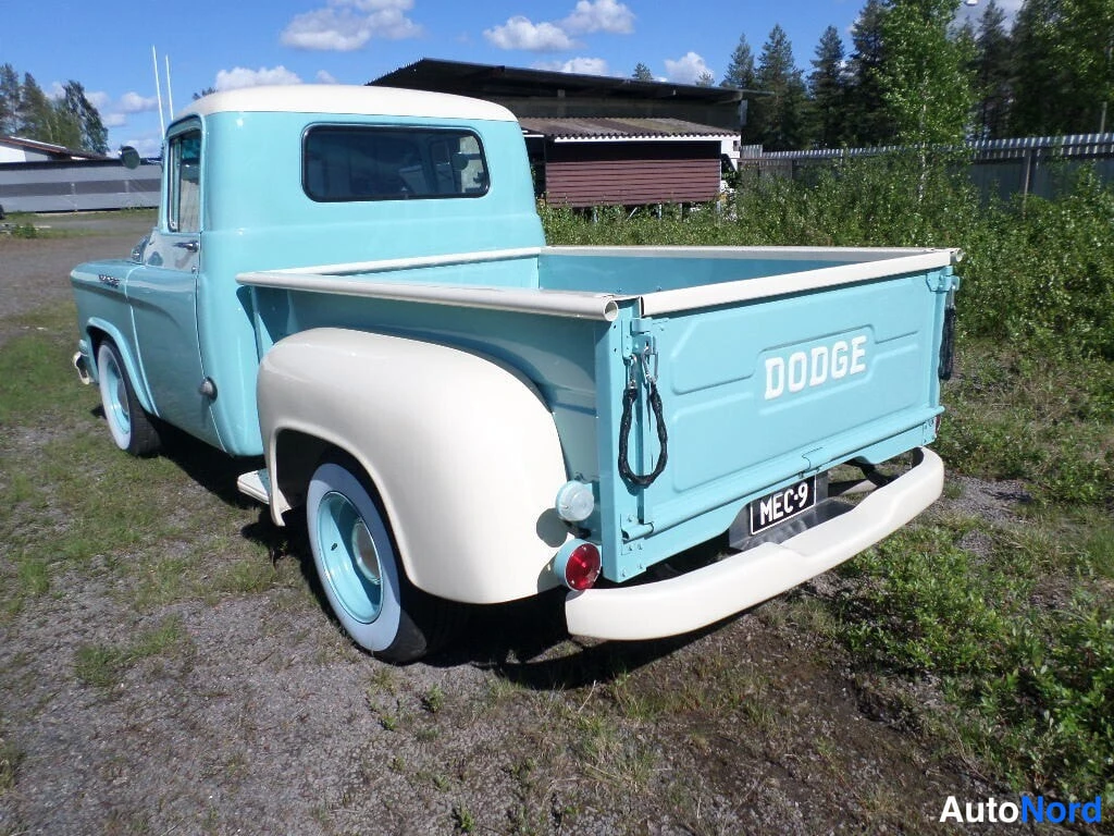 Turquoise Dodge Pickup 1959, rear three-quarter, photo 9