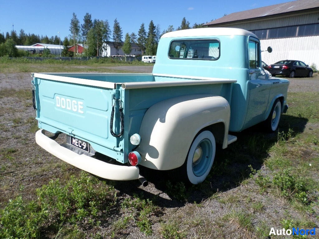 Turquoise Dodge Pickup 1959, rear three-quarter, photo 8