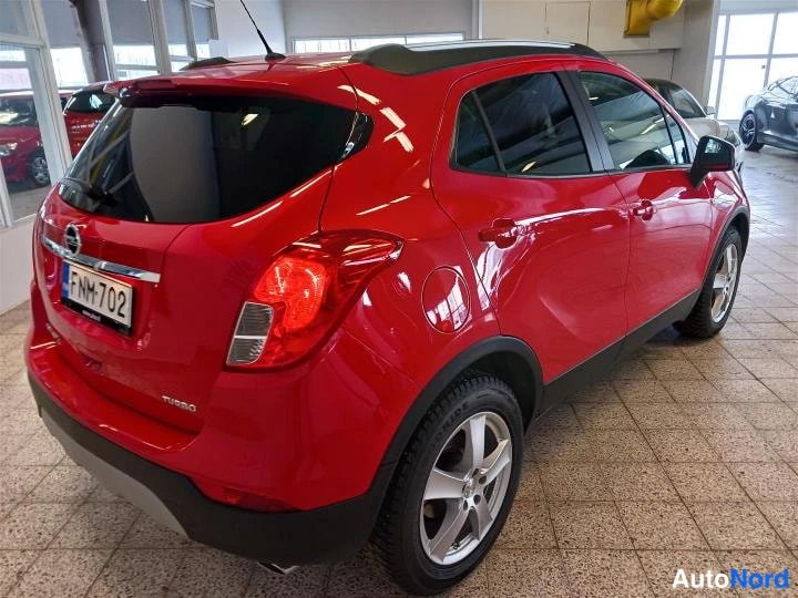 Punainen Opel Mokka X 2018, takaviisto, kuva 3