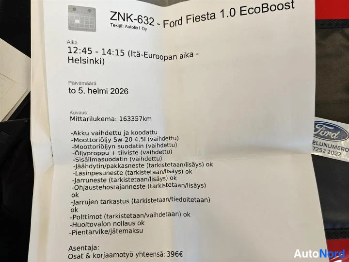 Punainen Ford Fiesta 2020, asiakirja, kuva 27
