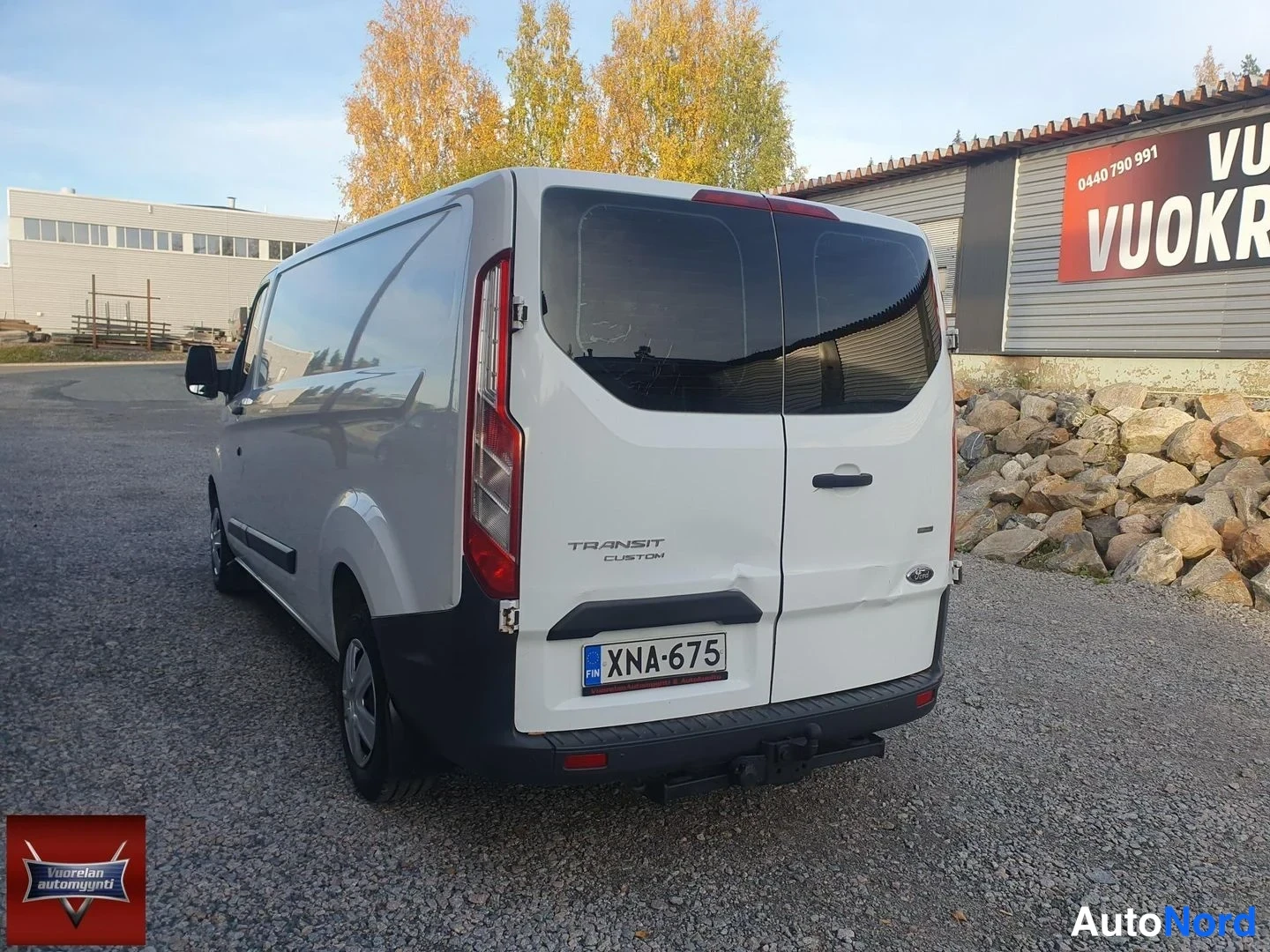 Valkoinen Ford Transit Custom 2013, takaviisto, kuva 8