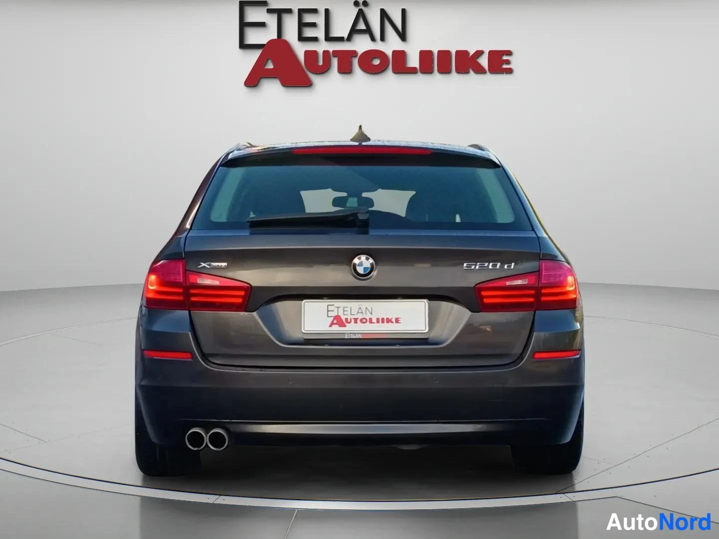 Harmaa BMW 520 2014, takaa, kuva 7