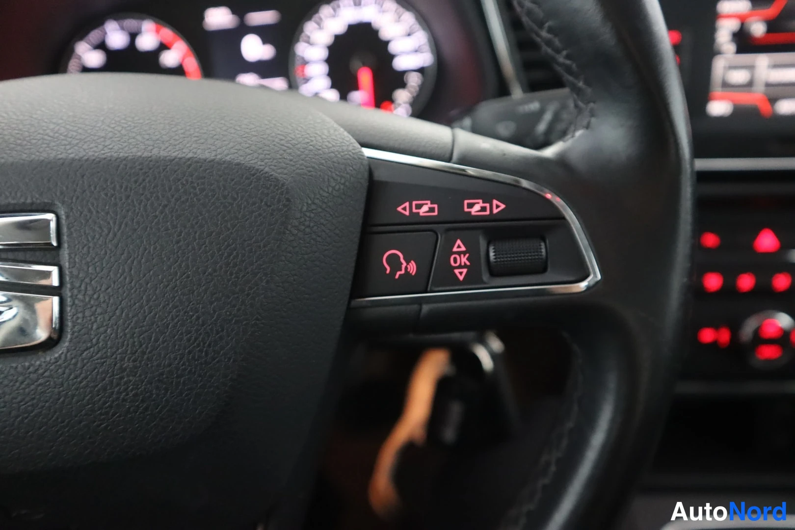 Sininen Seat Leon 2017, yksityiskohta, kuva 14