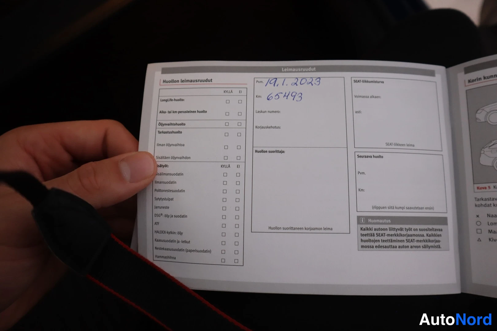 Sininen Seat Leon 2017, asiakirja, kuva 19