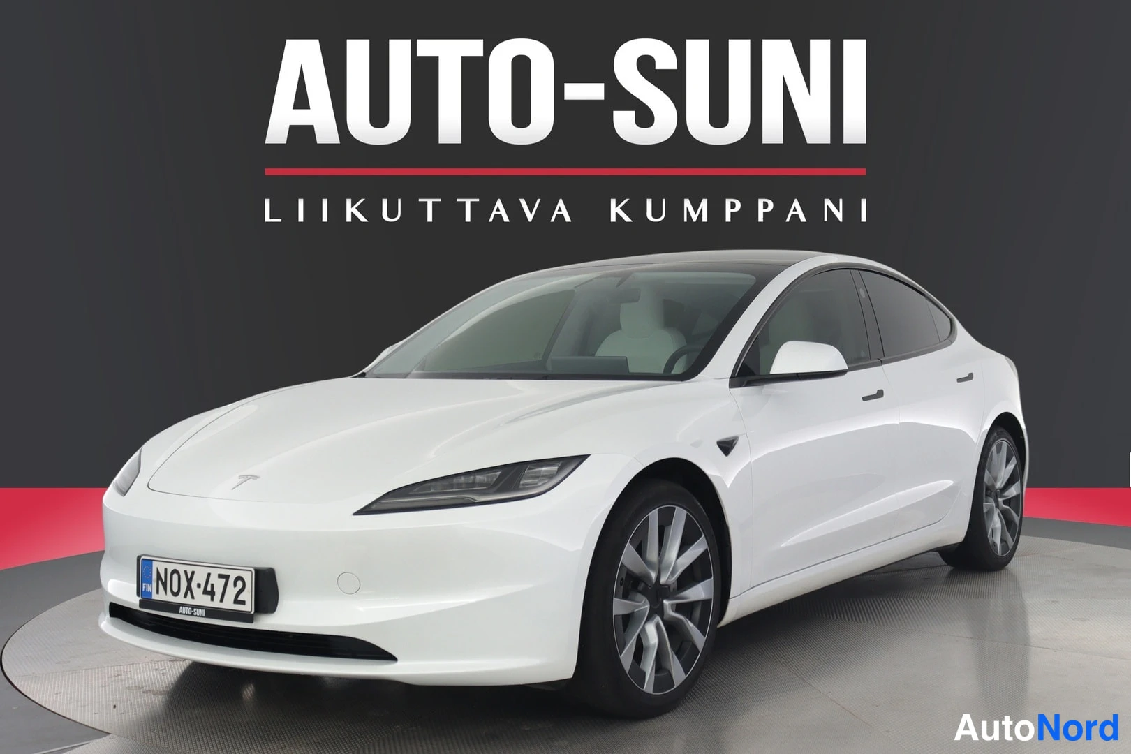 Valkoinen Tesla Model 3 2024, ulkokuva 6 – Lappeenranta