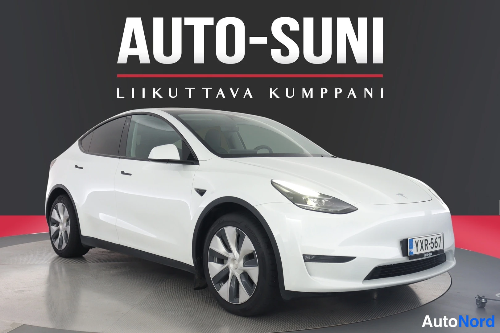 Valkoinen Tesla Model Y 2024, ulkokuva 1 – Lappeenranta