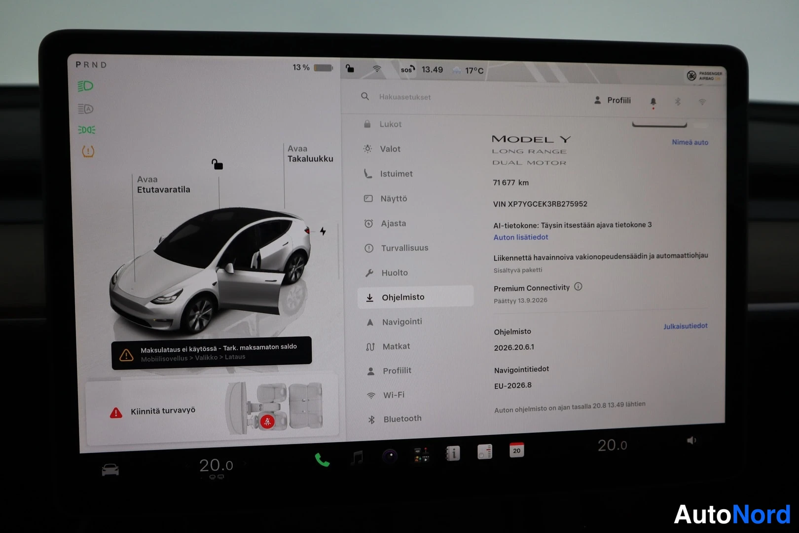 Valkoinen Tesla Model Y 2024, ulkokuva 16 – Lappeenranta