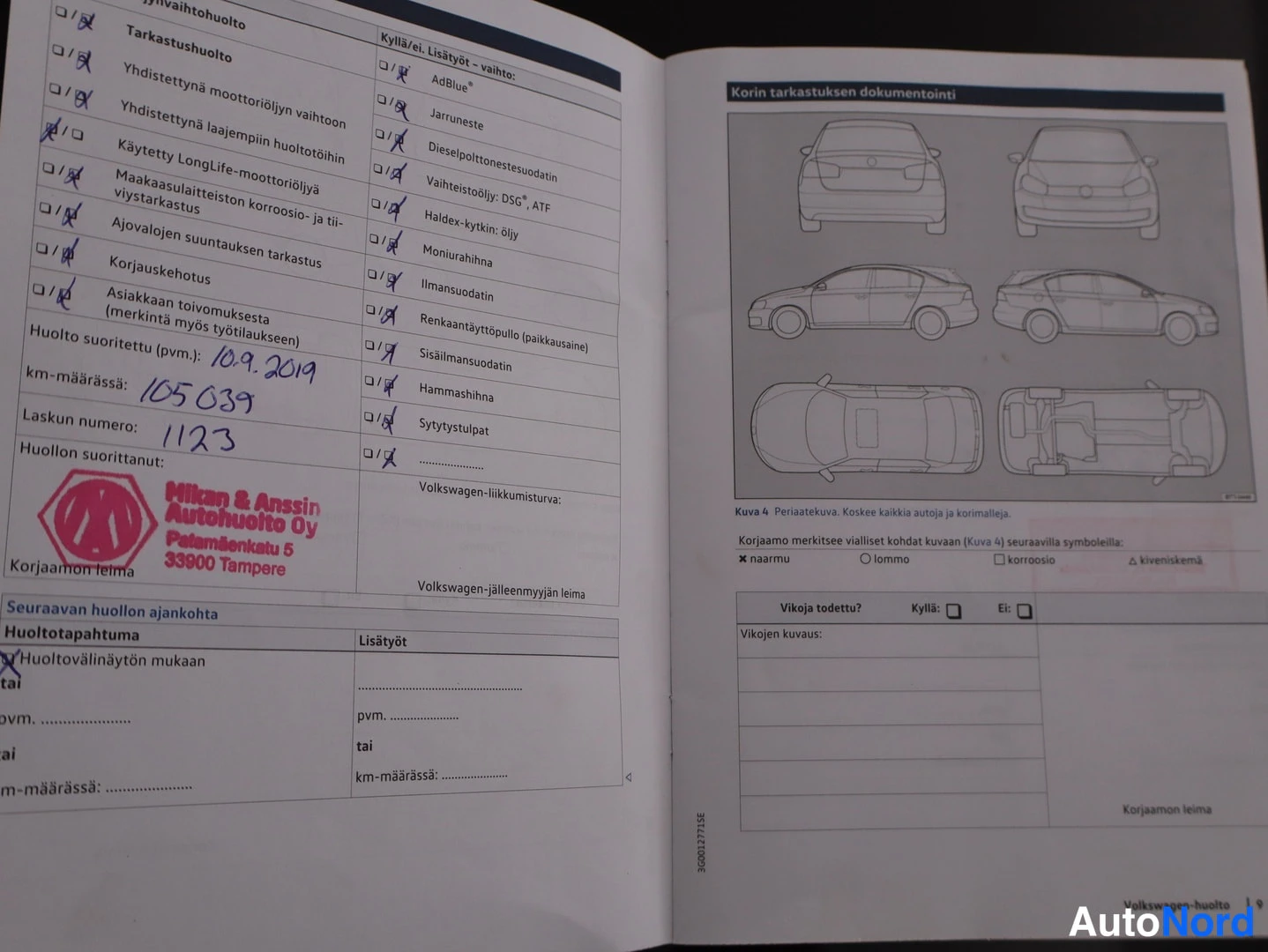 Ruskea Volkswagen Golf 2017, asiakirja, kuva 14