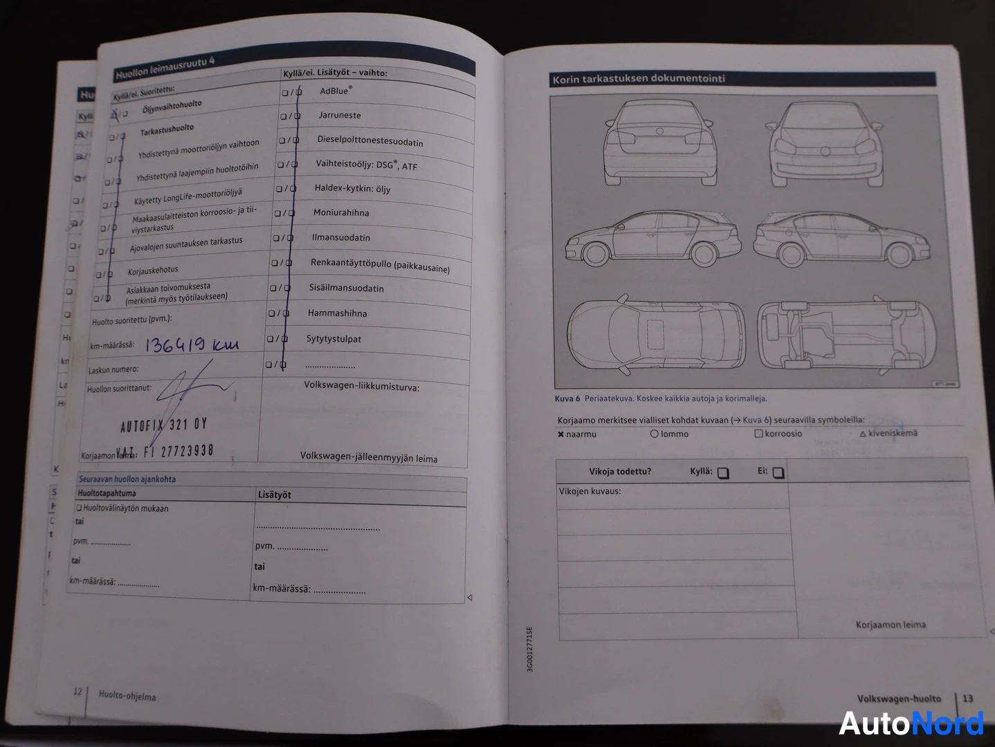 Ruskea Volkswagen Golf 2017, asiakirja, kuva 15