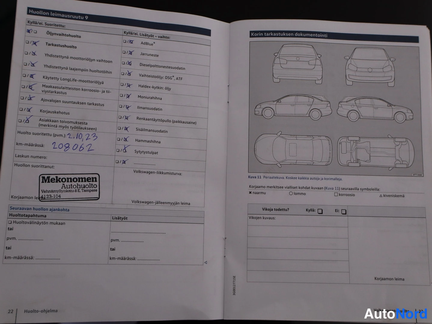 Ruskea Volkswagen Golf 2017, asiakirja, kuva 20