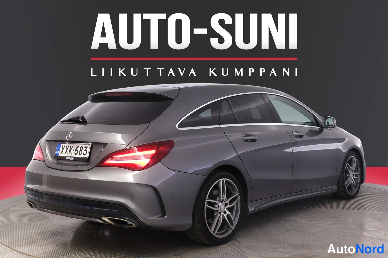 Harmaa Mercedes-Benz CLA 2017, takaviisto, kuva 5