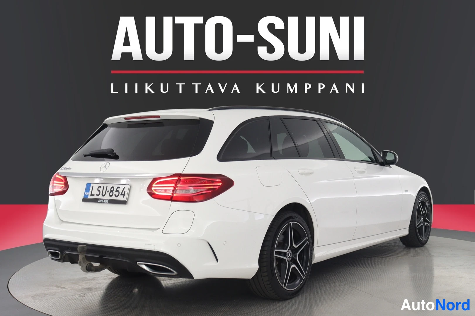Valkoinen Mercedes-Benz C 2021, takaviisto, kuva 5