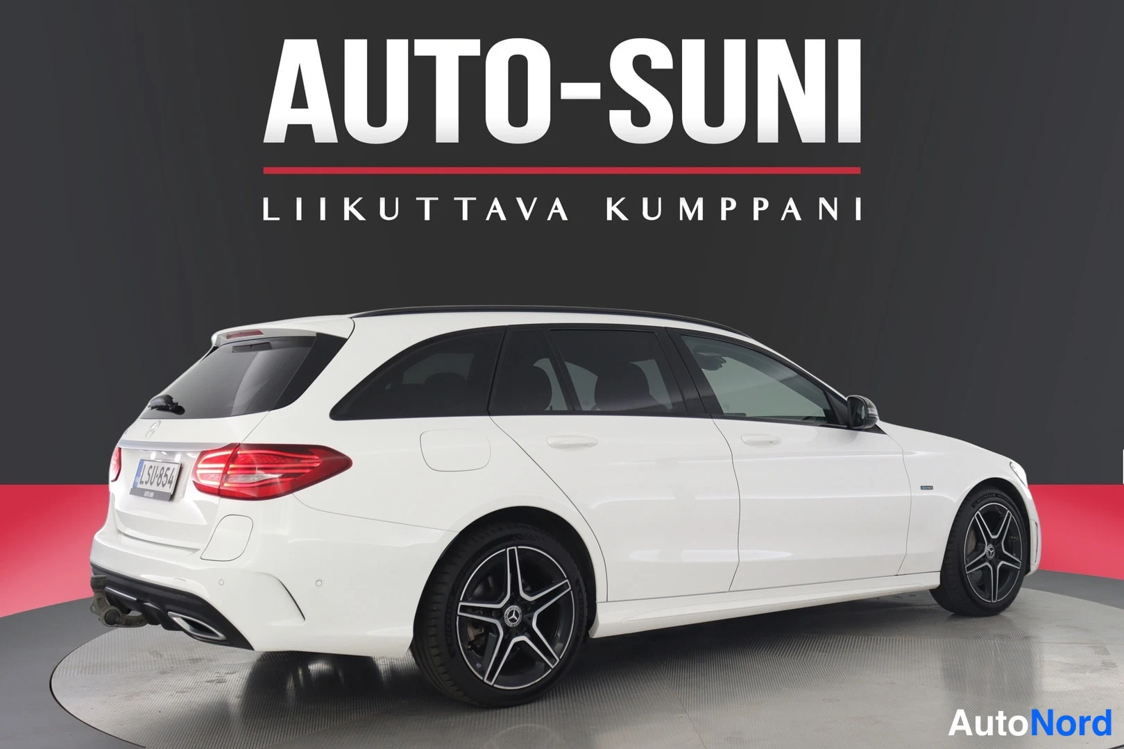 Valkoinen Mercedes-Benz C 2021, takaviisto, kuva 4