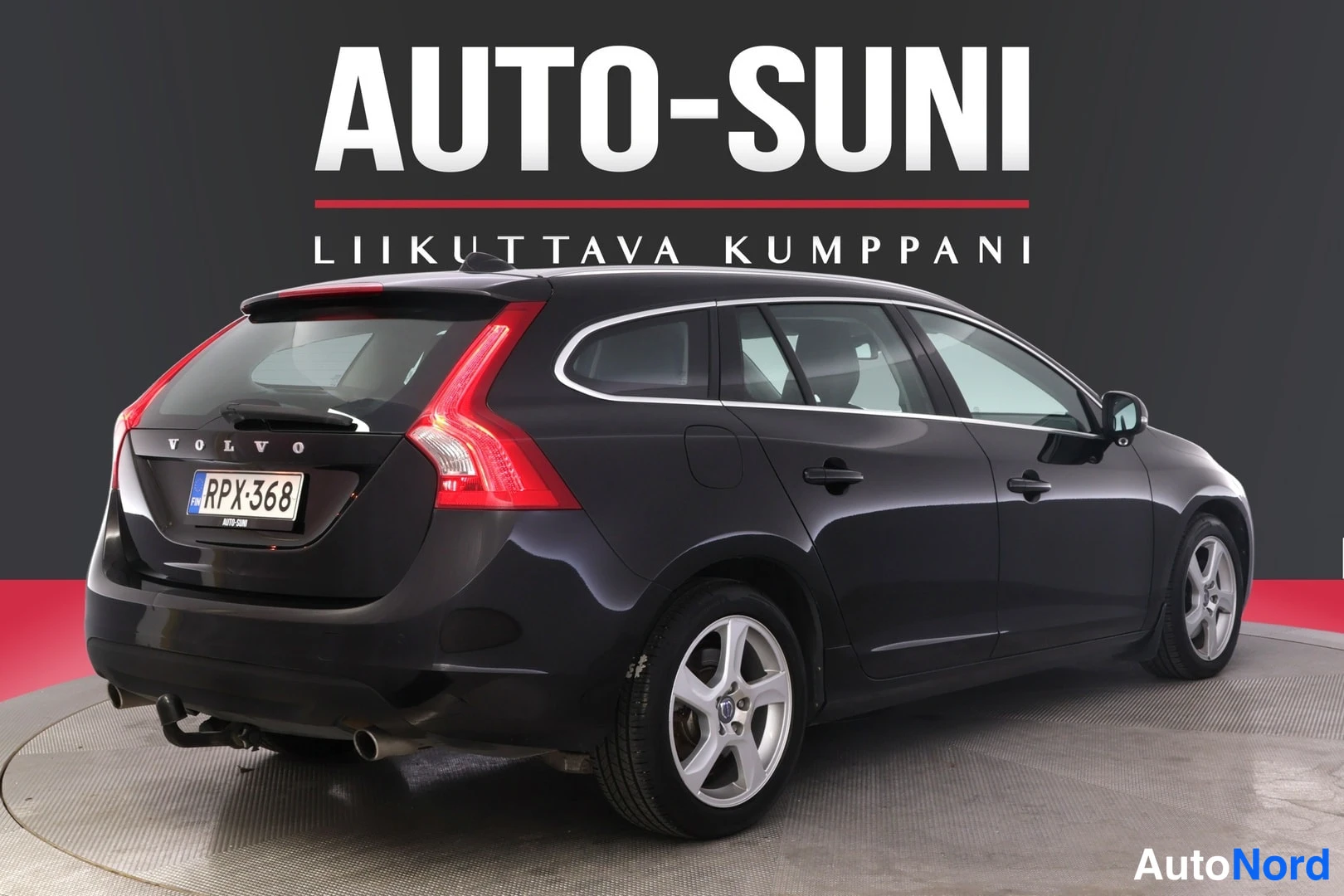Harmaa Volvo V60 2013, takaviisto, kuva 5