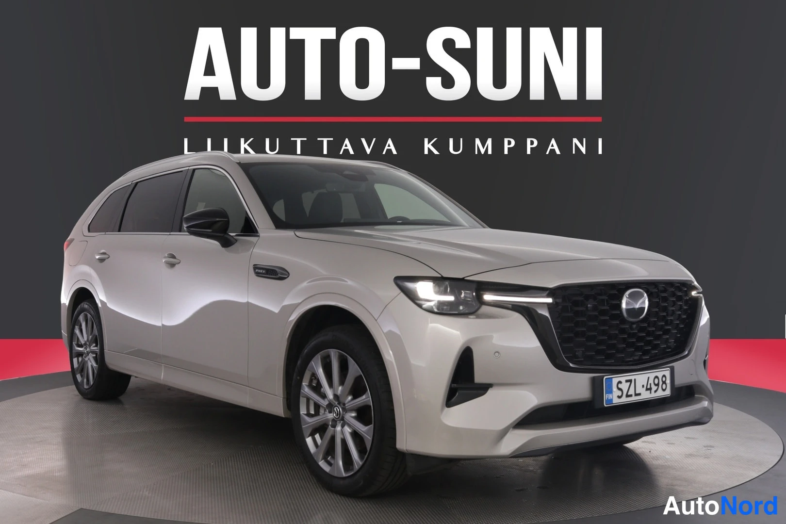 Beige Mazda CX-80 2026, etuviisto, keula oikealle, kuva 2