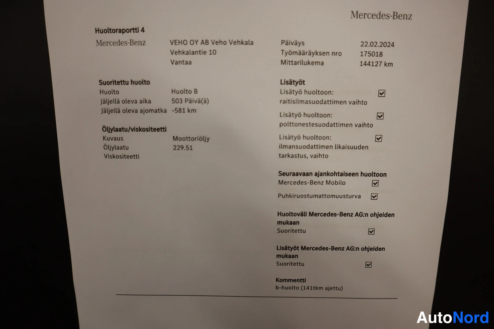 Musta Mercedes-Benz Vito 2021, asiakirja, kuva 38