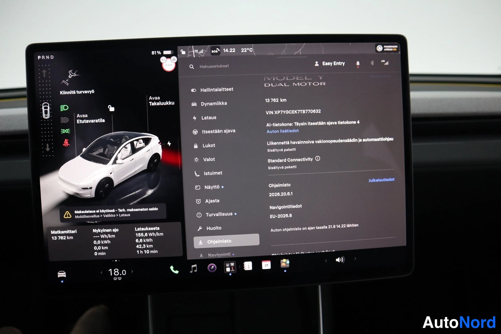 Tesla Model Y 2026, ulkokuva 14 – Lappeenranta