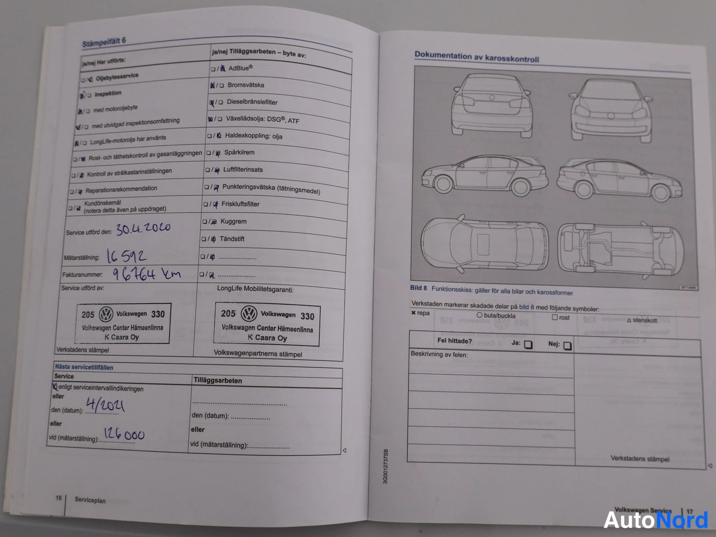 Valkoinen Volkswagen Passat 2015, asiakirja, kuva 34