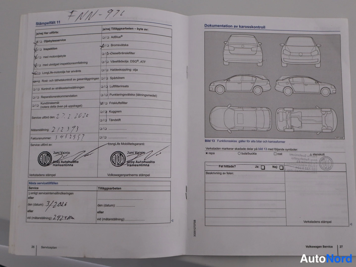 Valkoinen Volkswagen Passat 2015, asiakirja, kuva 39