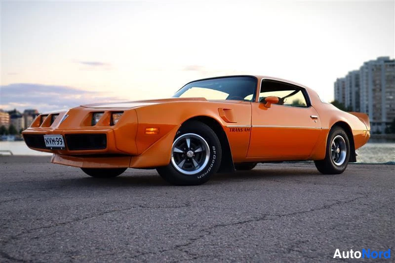 Keltainen Pontiac Firebird Trans AM 1981, etuviisto, keula vasemmalle, kuva 2