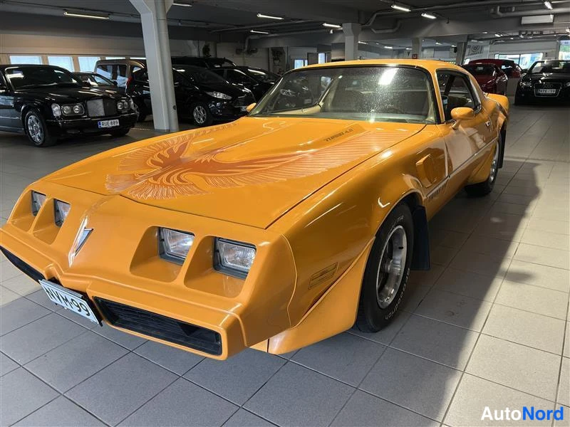 Keltainen Pontiac Firebird Trans AM 1981, etuviisto, keula vasemmalle, kuva 4