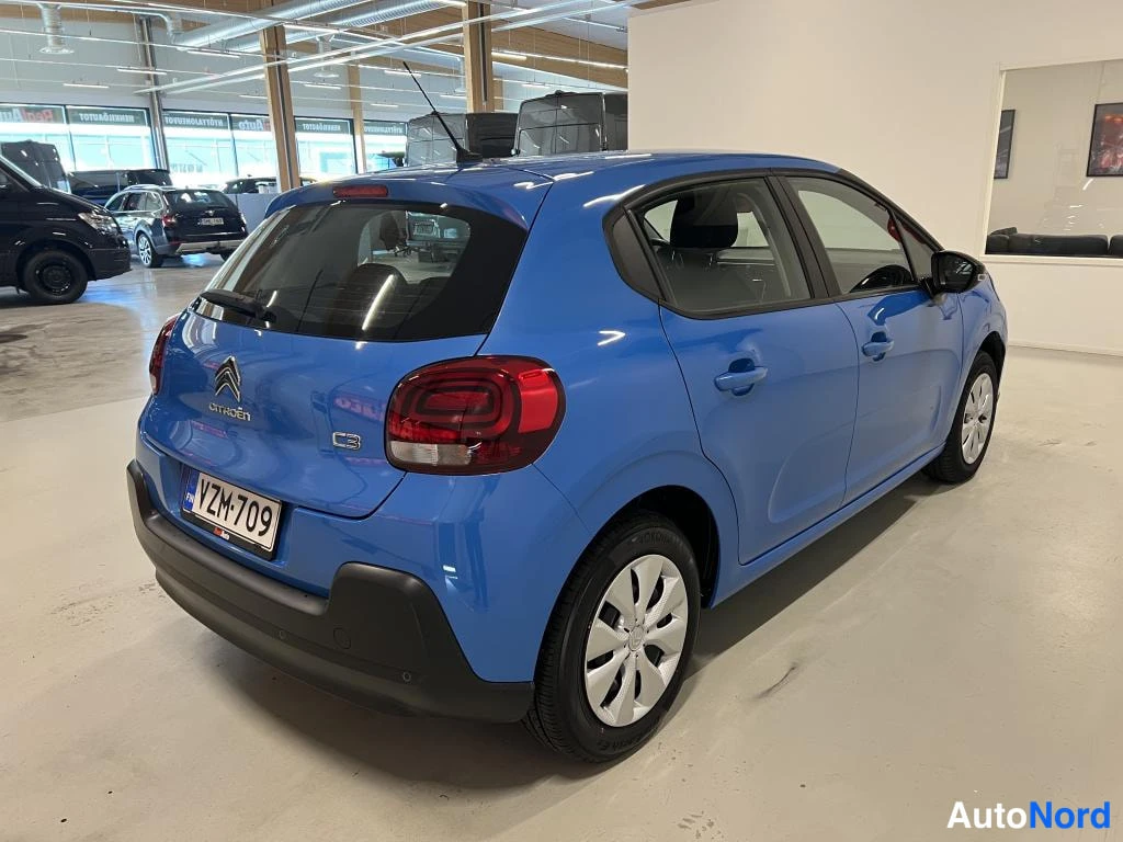 Takaviisto: Citroën C3, sininen