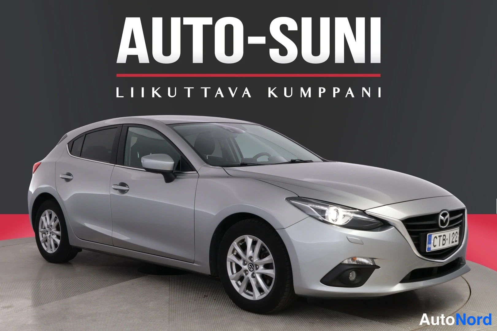 Hopea Mazda Mazda3 2015, etuviisto, keula oikealle, kuva 3