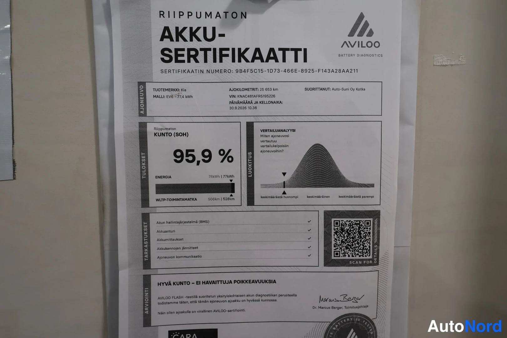 Valkoinen Kia EV6 2024, asiakirja, kuva 28