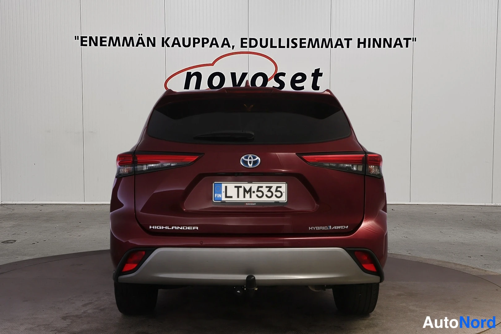 Punainen Toyota HIGHLANDER 2021, takaa, kuva 9