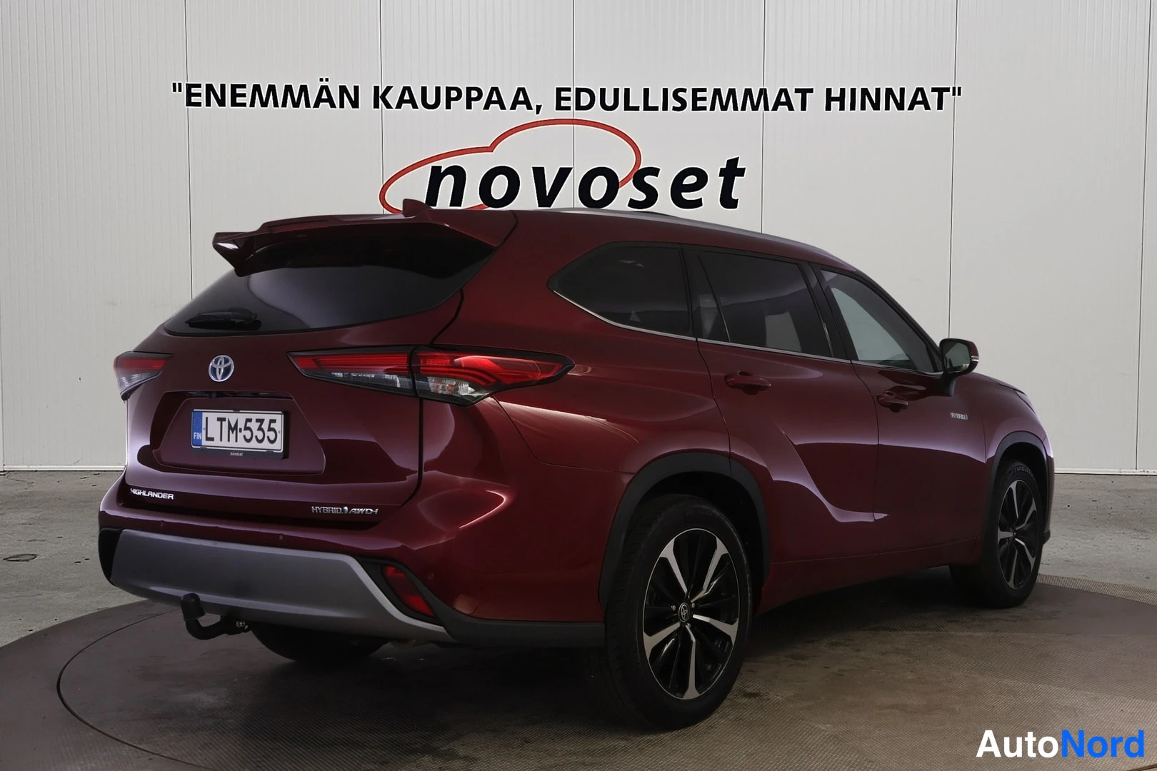 Punainen Toyota HIGHLANDER 2021, takaviisto, kuva 7