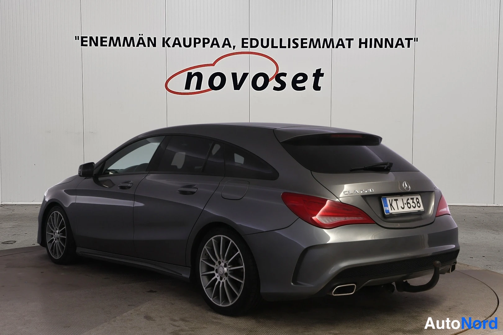 Harmaa Mercedes-Benz CLA 2015, takaviisto, kuva 4