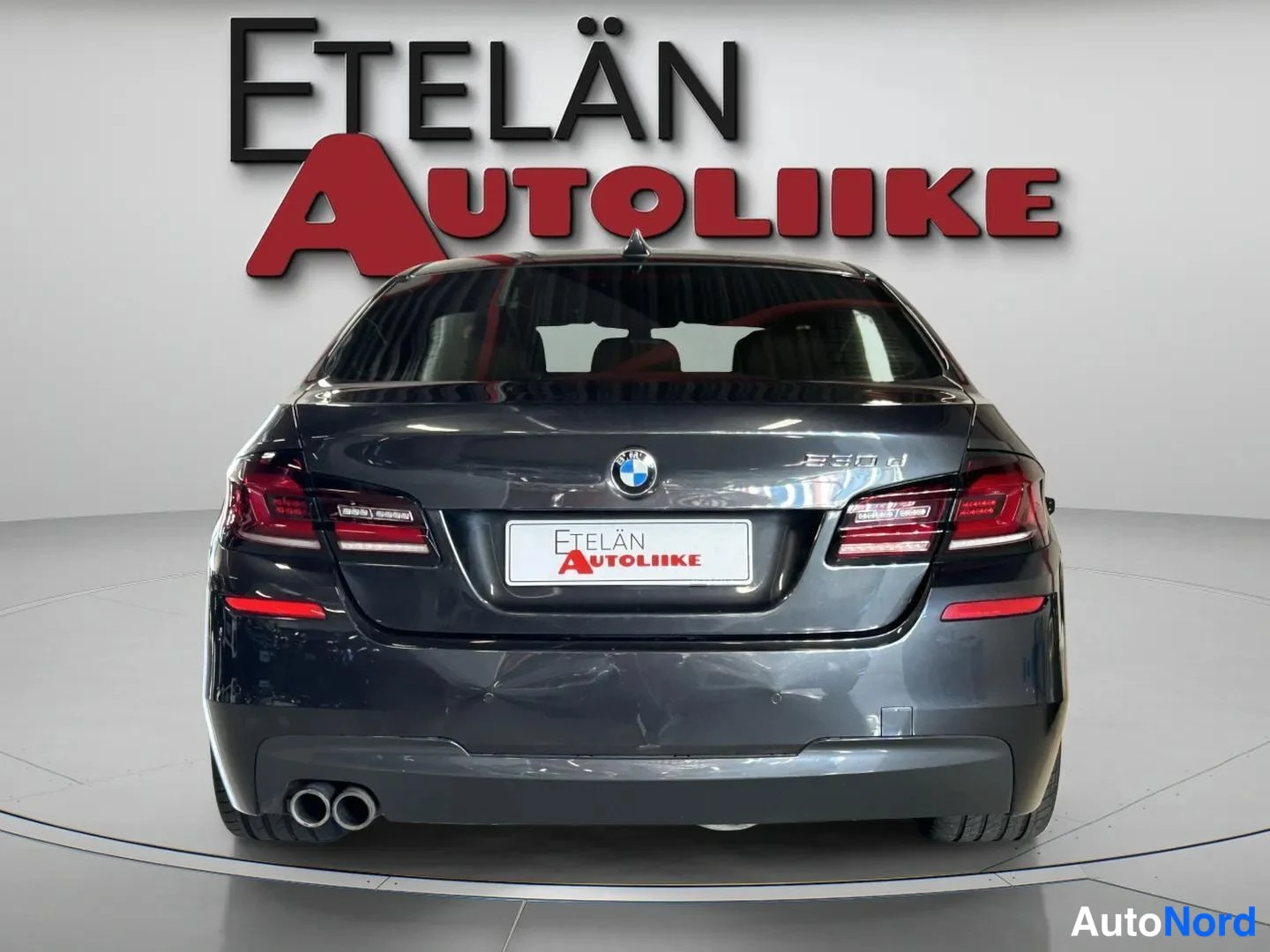 Harmaa BMW 530d xDrive 2012, takaa, kuva 8