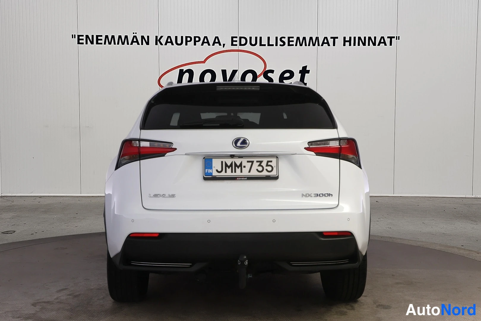 Valkoinen Lexus NX 300H 2017, takaa, kuva 6