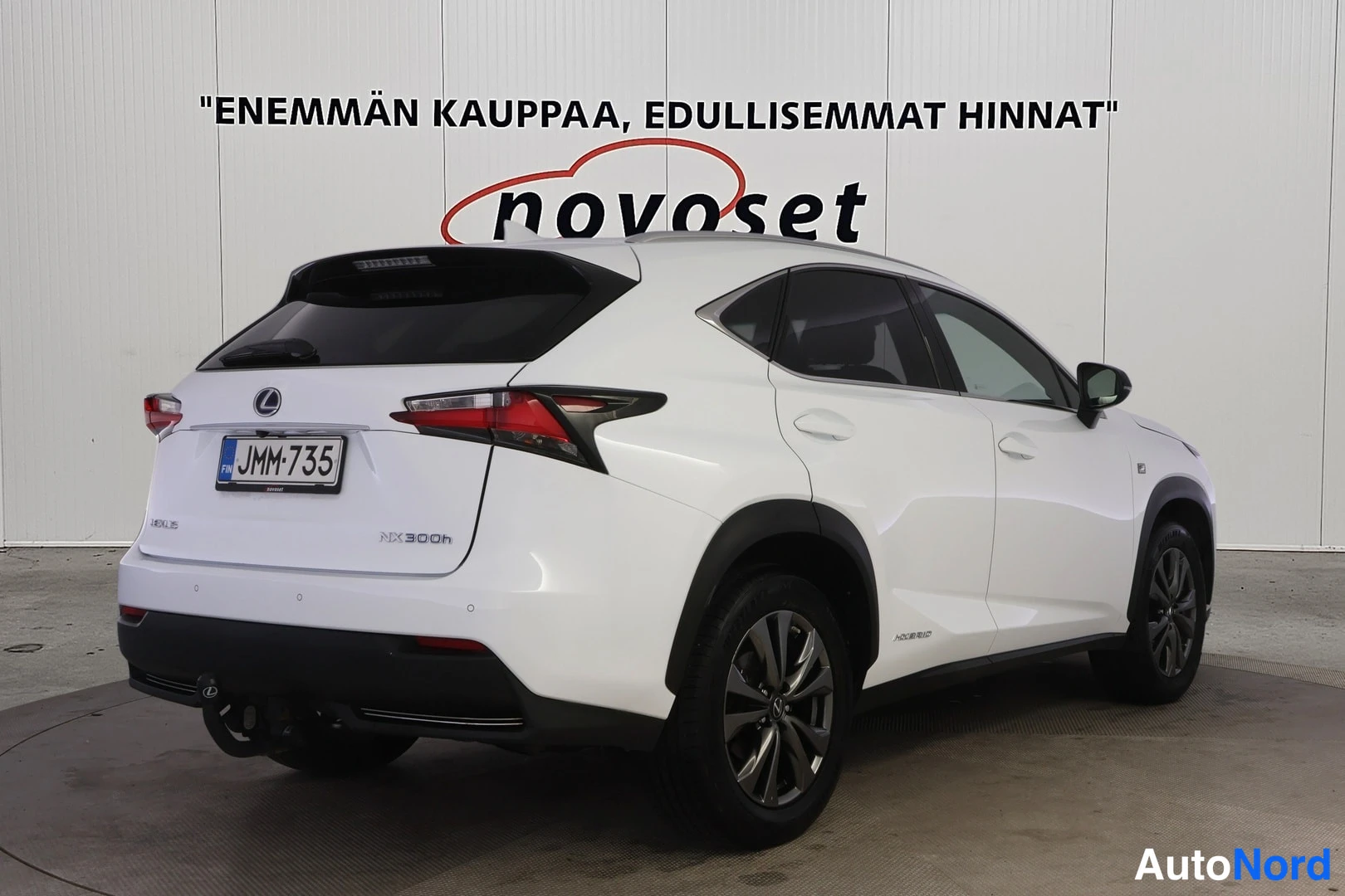 Valkoinen Lexus NX 300H 2017, takaviisto, kuva 5