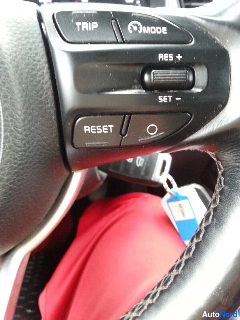 Muu: Ohjauspyörän oikeanpuoleiset painikkeet: TRIP, MODE sekä vakionopeudensäätimen RES+, SET− ja RESET -näppäimet.