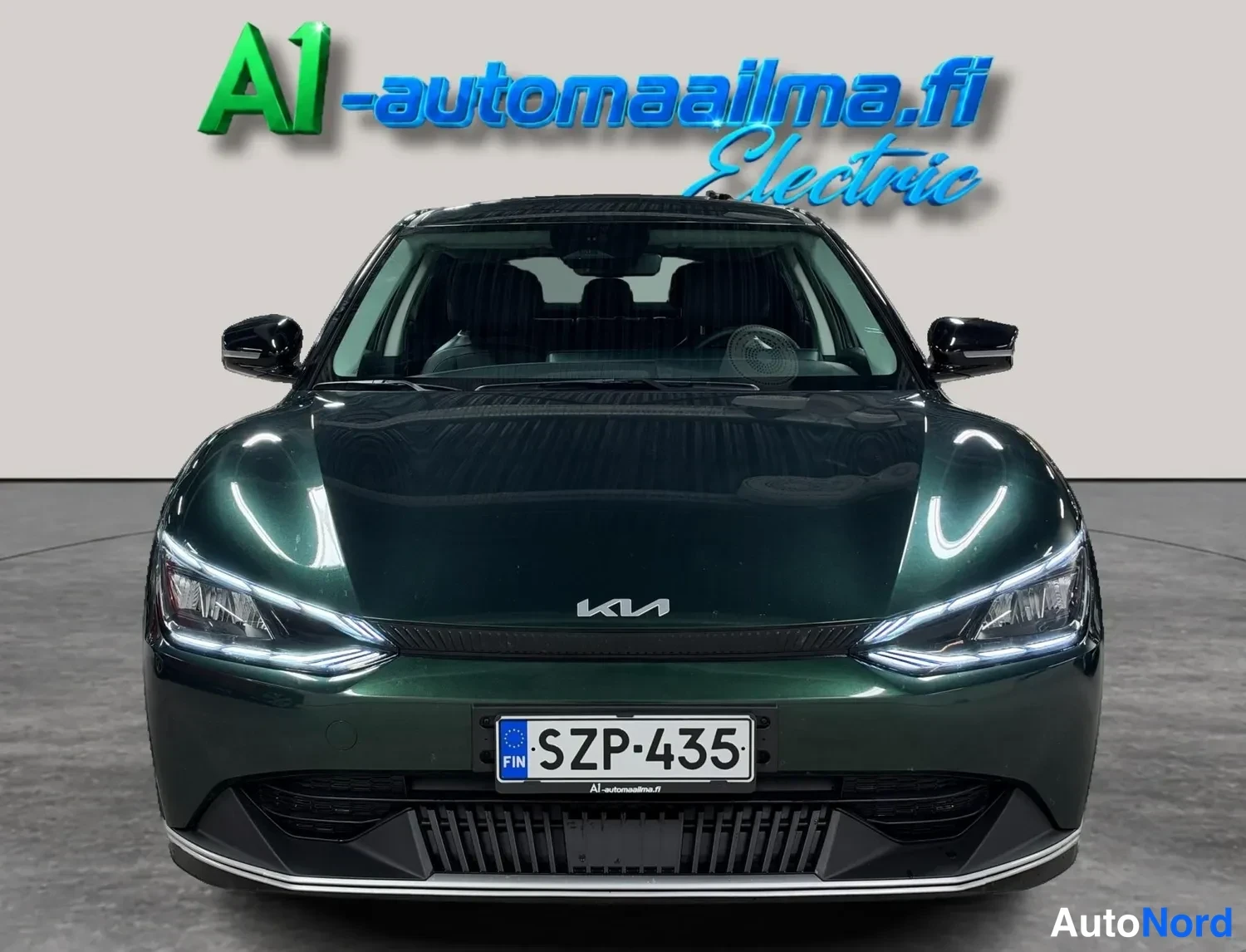 Edestä: Kia EV6 suoraan edestä päin