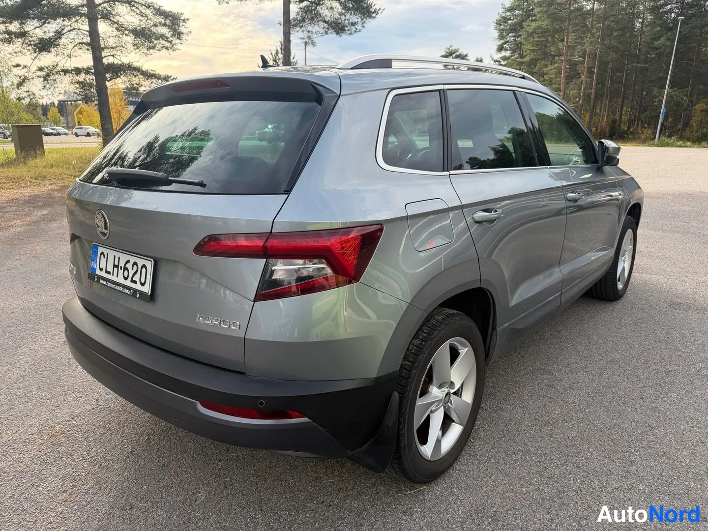 Harmaa Skoda Karoq 2018, takaviisto, kuva 6