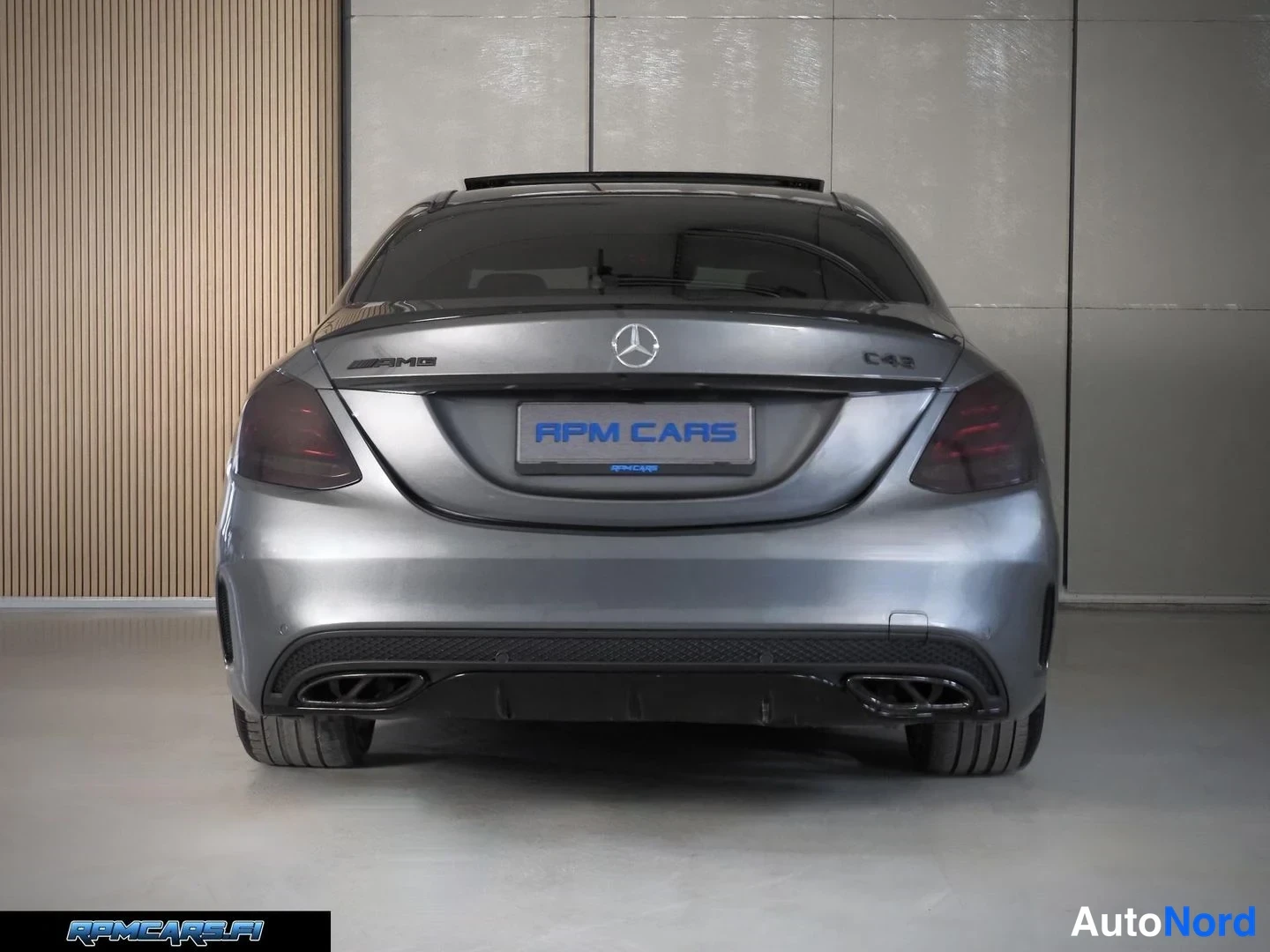 Harmaa Mercedes-Benz C 43 AMG 2017, takaa, kuva 22