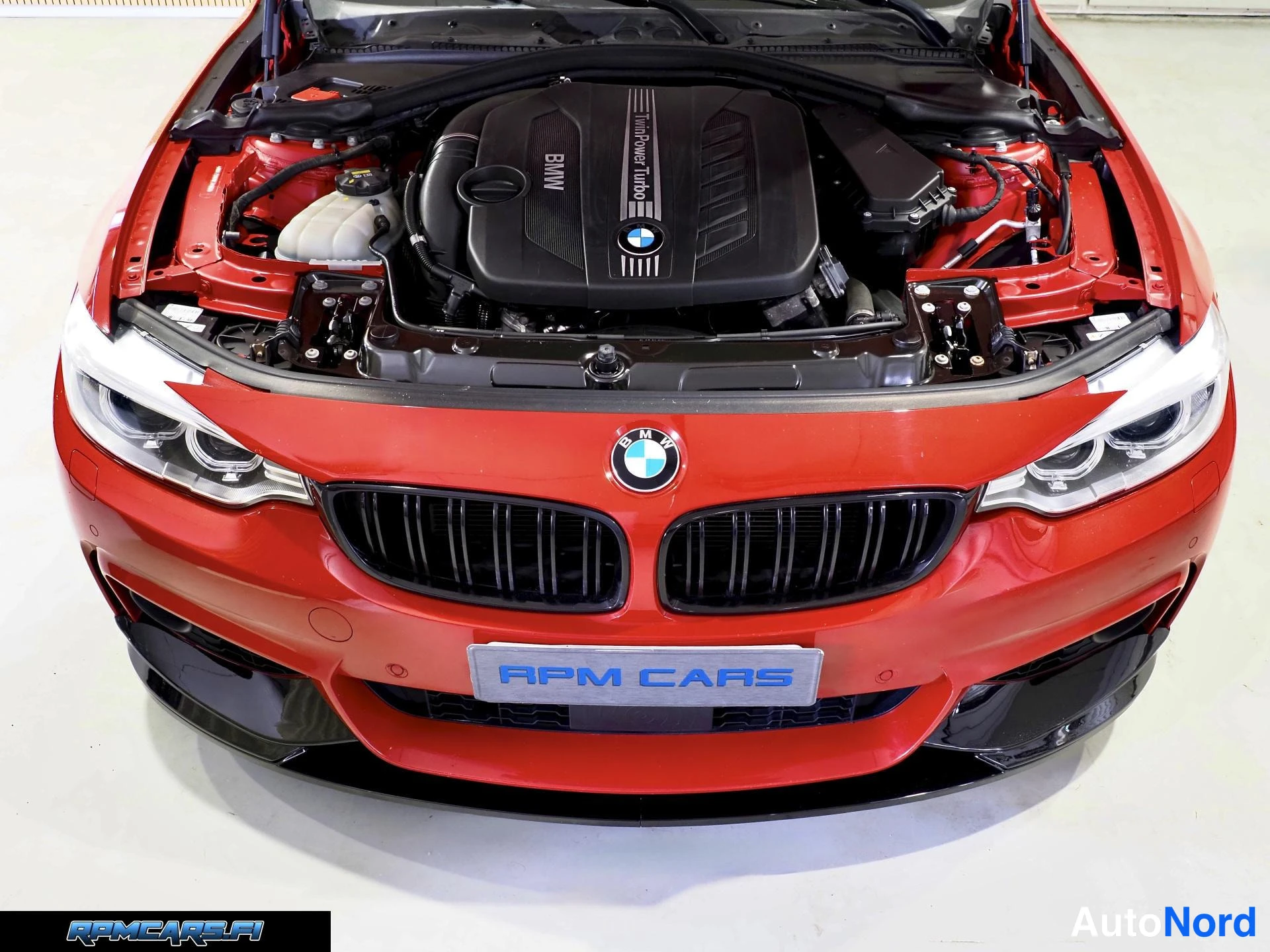 Punainen BMW 435d 2015, edestä, kuva 16