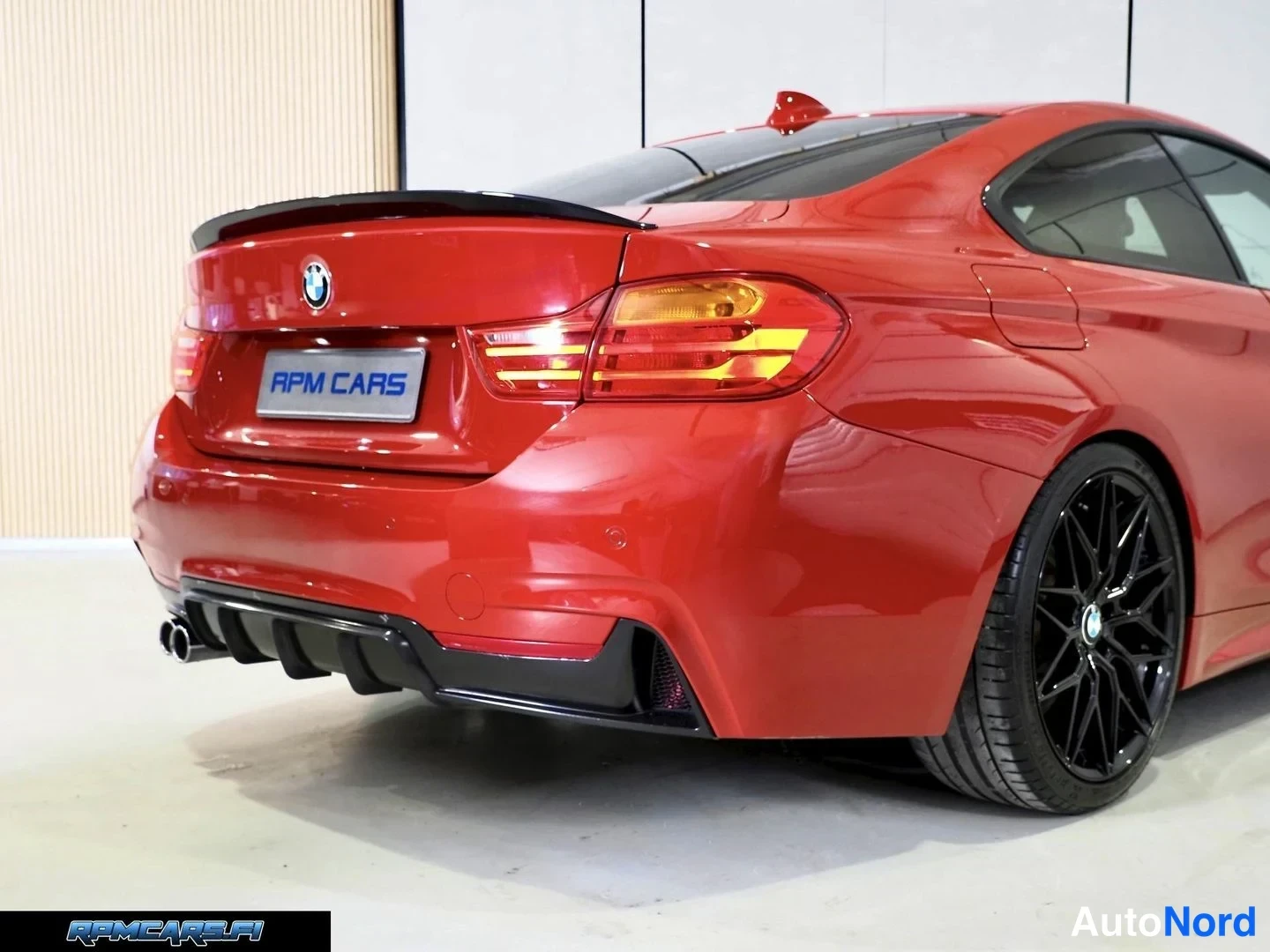 Punainen BMW 435d 2015, takaviisto, kuva 30