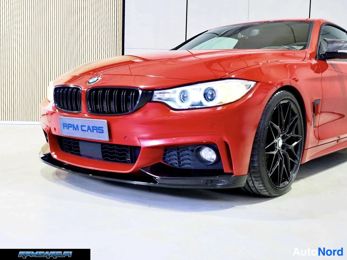 Punainen BMW 435d 2015, etuviisto, keula vasemmalle, kuva 5