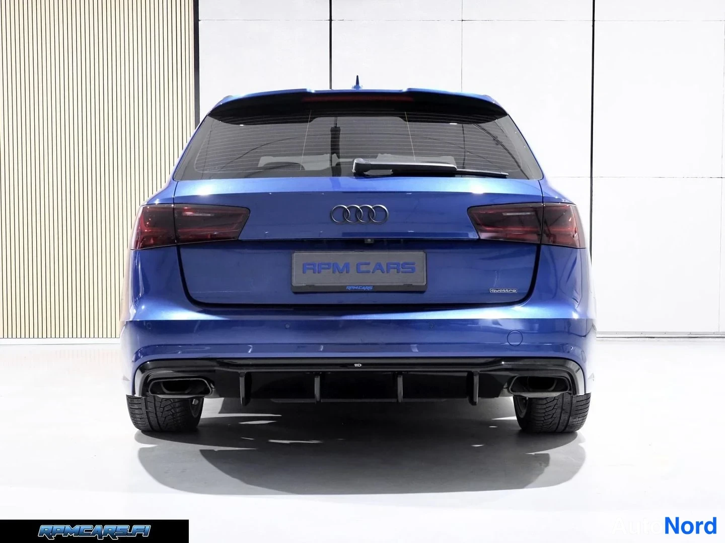 Sininen Audi A6 2016, takaa, kuva 29