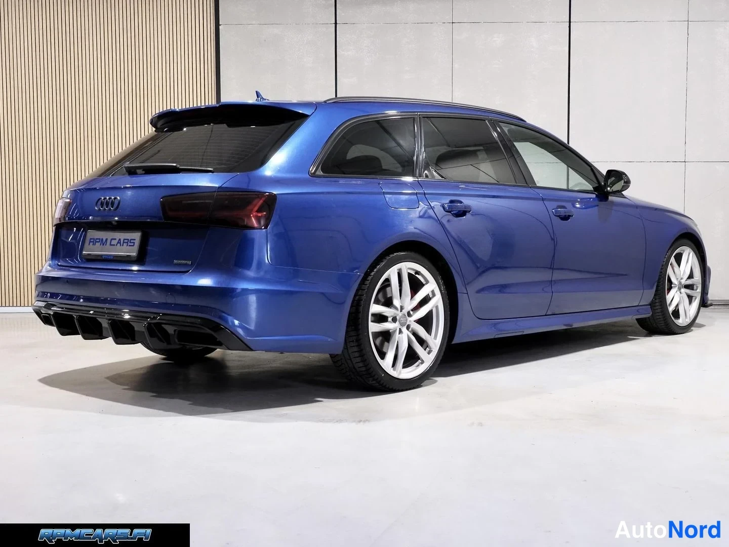 Sininen Audi A6 2016, takaviisto, kuva 26
