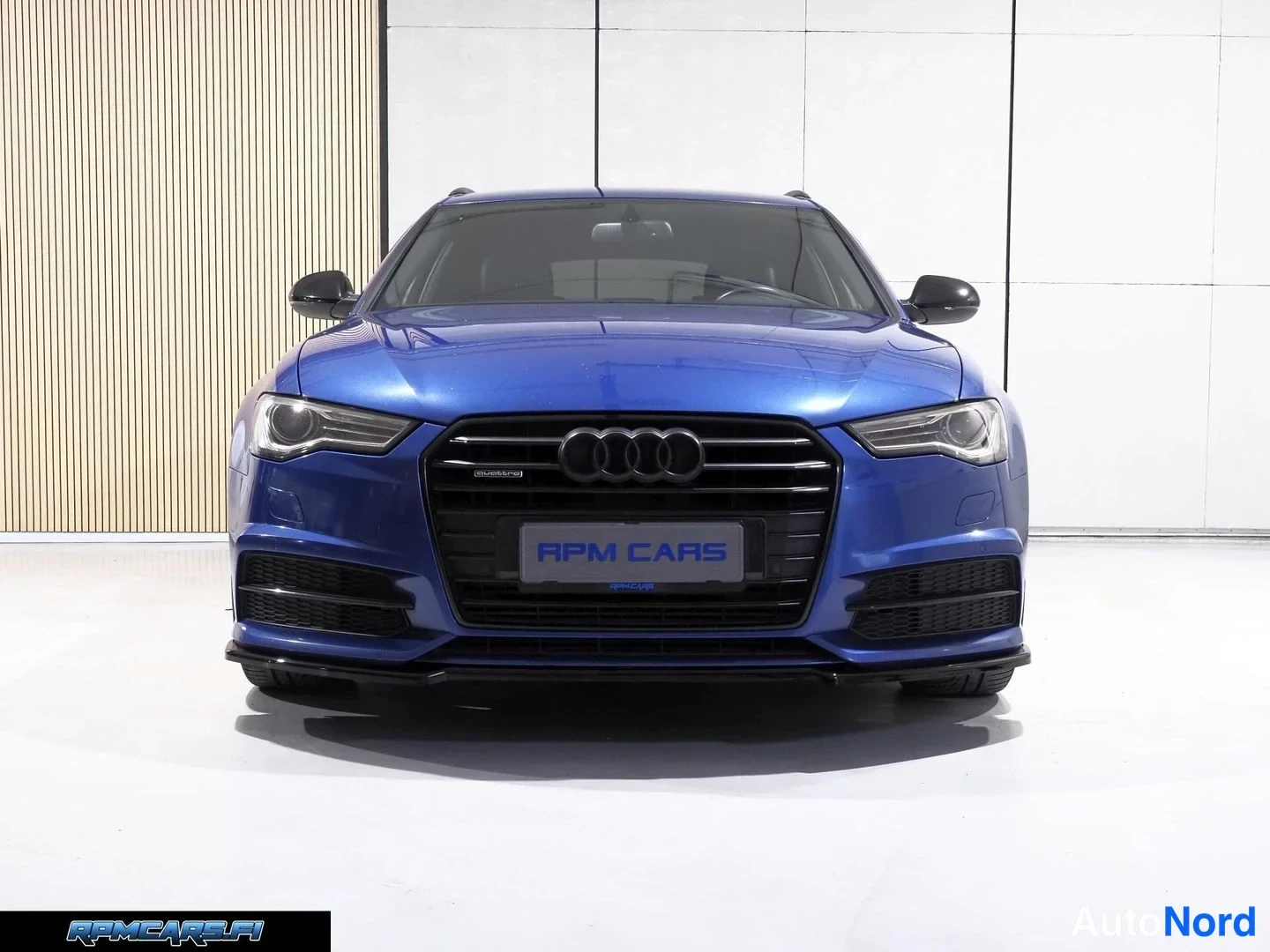 Sininen Audi A6 2016, edestä, kuva 8