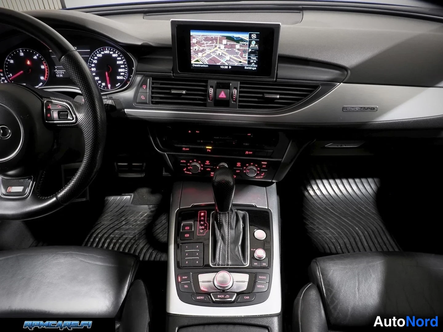 Sininen Audi A6 2016, sivulta, kuva 16